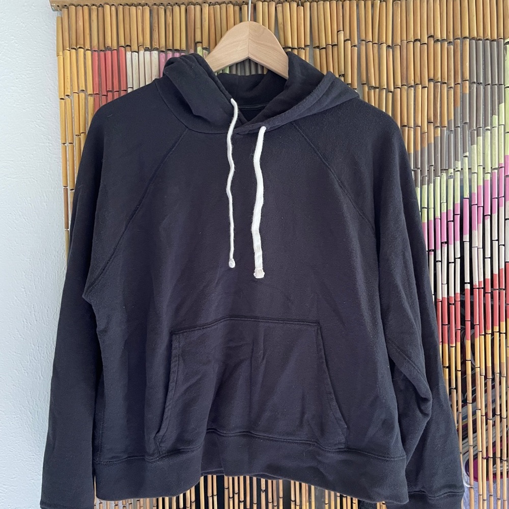 Everlane Terrycloth Black Hoodie